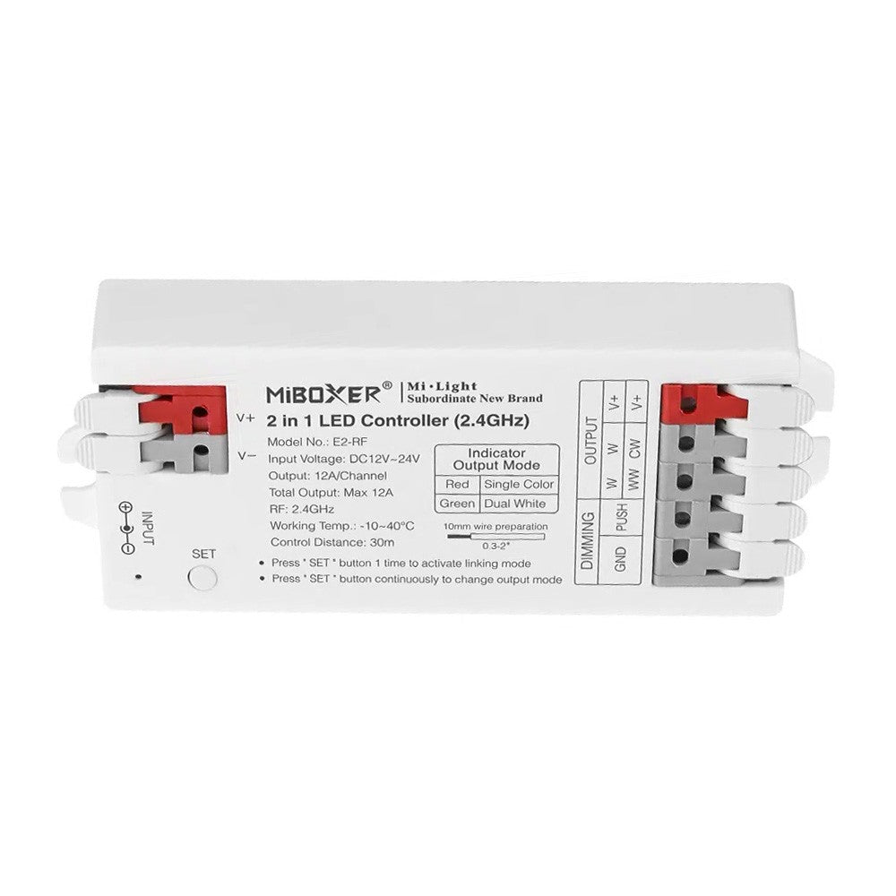 Sterownik E2-RF 2,4G 12A 2in1 MONO/CCT szybki montaż