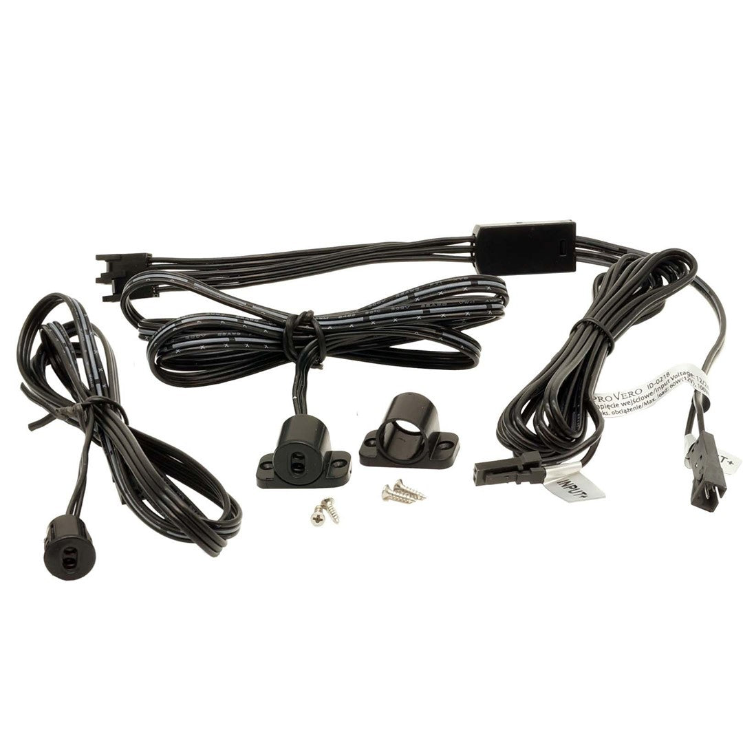 Włącznik sensor podwójny do szaf czarny60/100W 12-24V