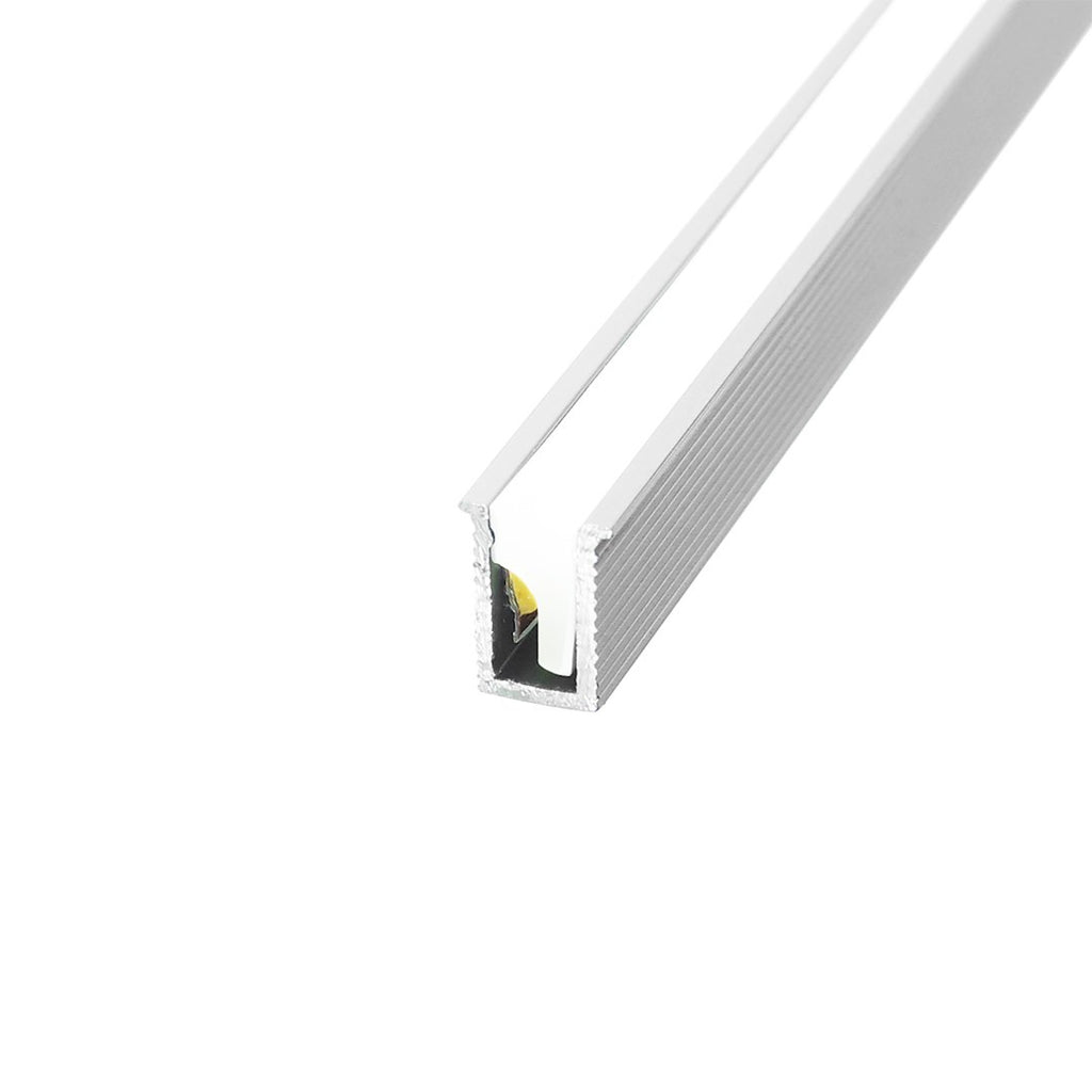 Profil aluminiowy TINY 1m Wpuszczany anodowany z silikonową osłoną