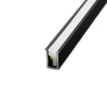 Profil aluminiowy TINY 2m Wpuszczany czarny z silikonową osłoną