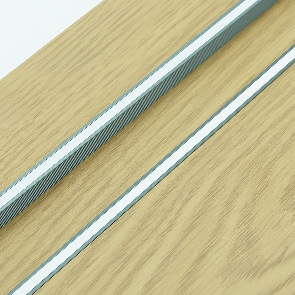 Profil aluminiowy TINY 1m Wpuszczanyszary z silikonową osłoną