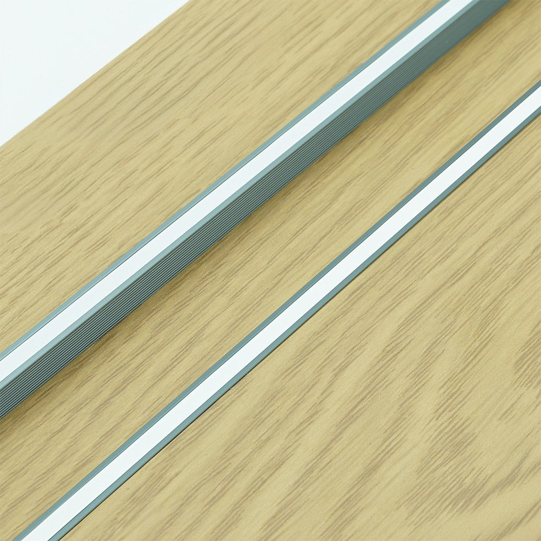 Profil aluminiowy TINY 3m Wpuszczanyszary z silikonową osłoną
