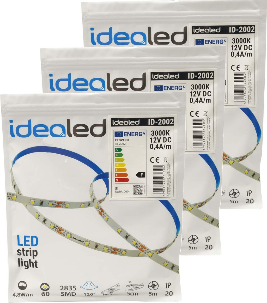Taśma LED 60 SMD 2835 IP20 - ciepła 4,8W/m