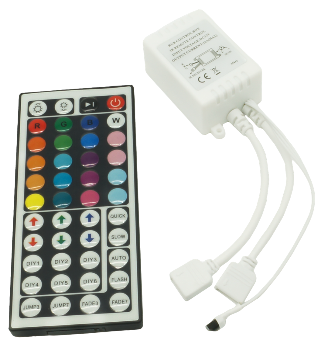 Sterownik IR RGB 44 przyciski 144W na 2 wtyki