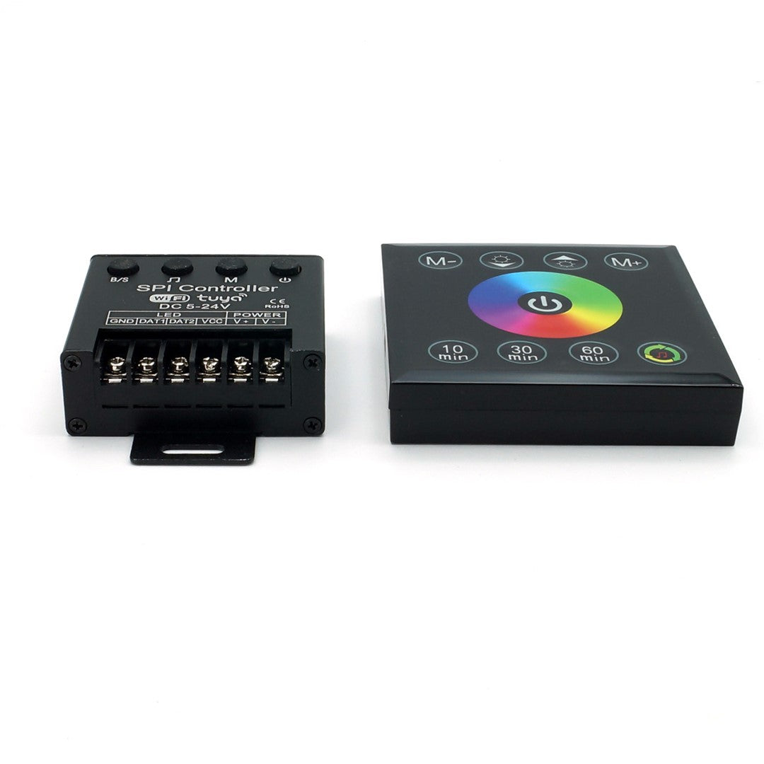 Sterownik LED RGB WiFi TUYACyfrowo-muzyczny pilot RF