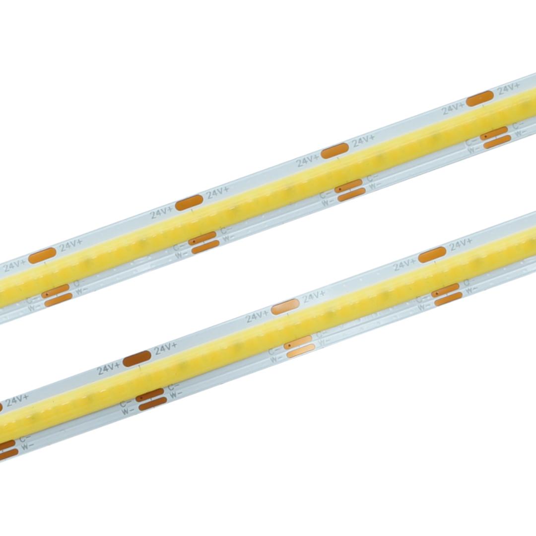 Taśma LED COB 608 SMD CCT 24V 10mm14,4W/m 40m