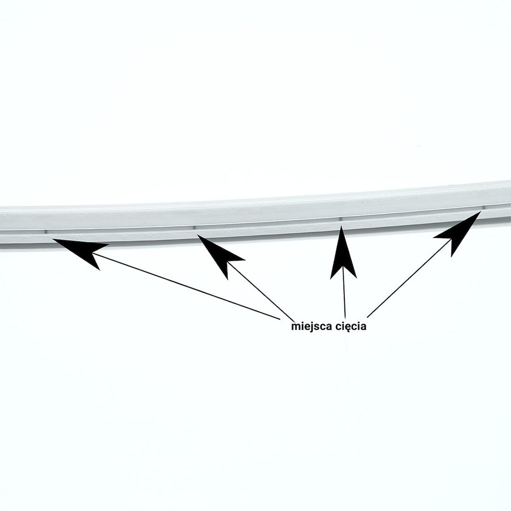 LED NEON FLEX 24V DC niebieska 6*12mm 9W/m 100m