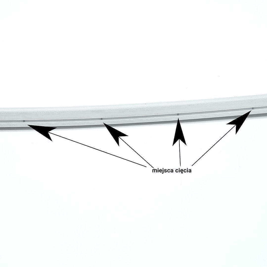 LED NEON FLEX 24V DC różowa 6*12mm 9W/m 100m