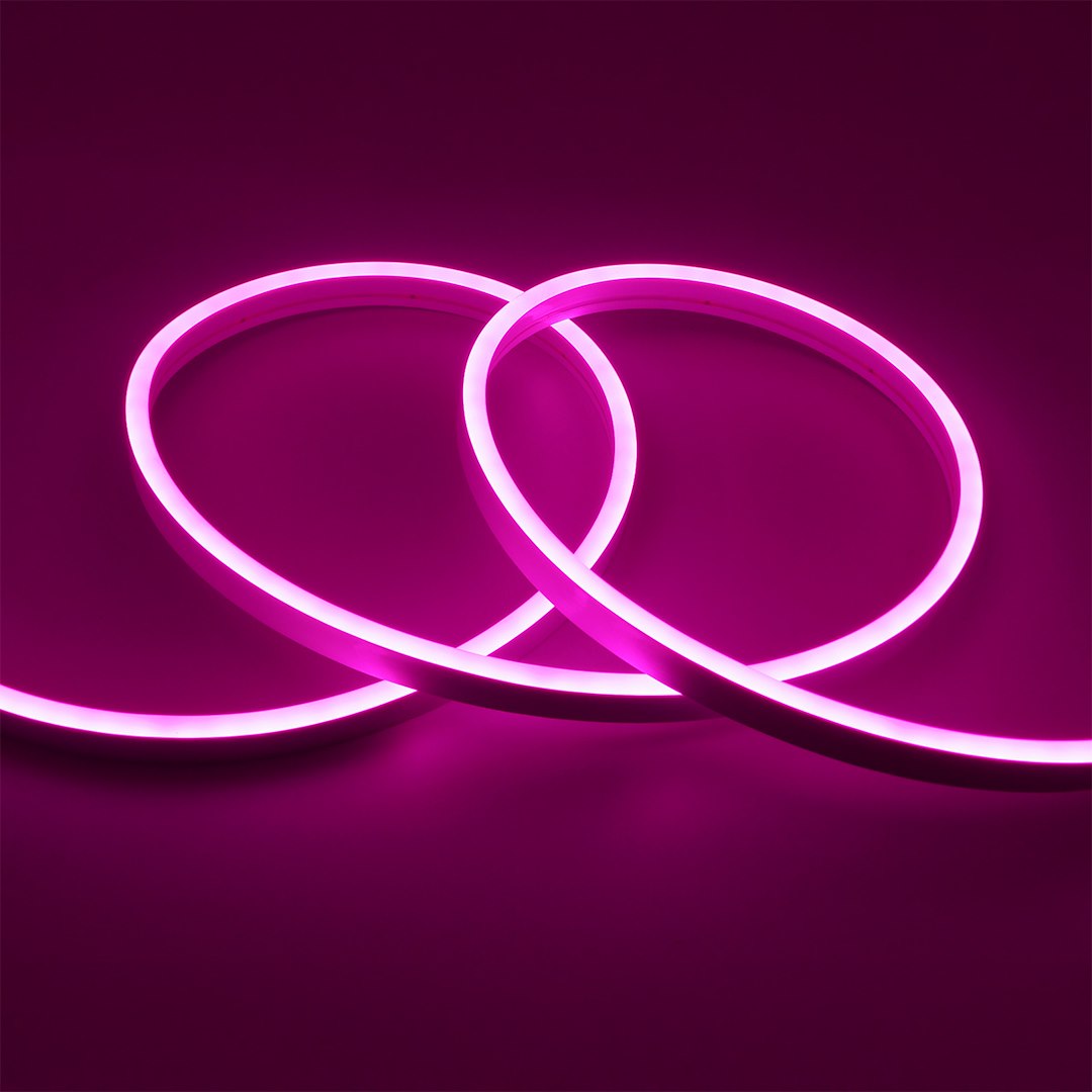 LED NEON FLEX 24V DC różowa 6*12mm 9W/m