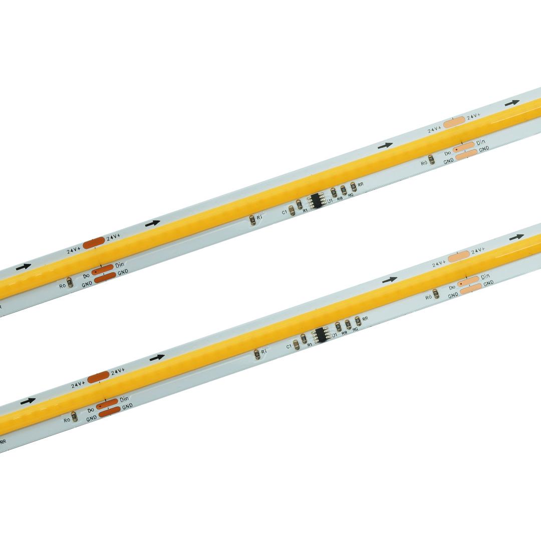 Taśma LED cyfrowa COB 360  12W/m 3000K 10mm WS2811 IP67 10M
