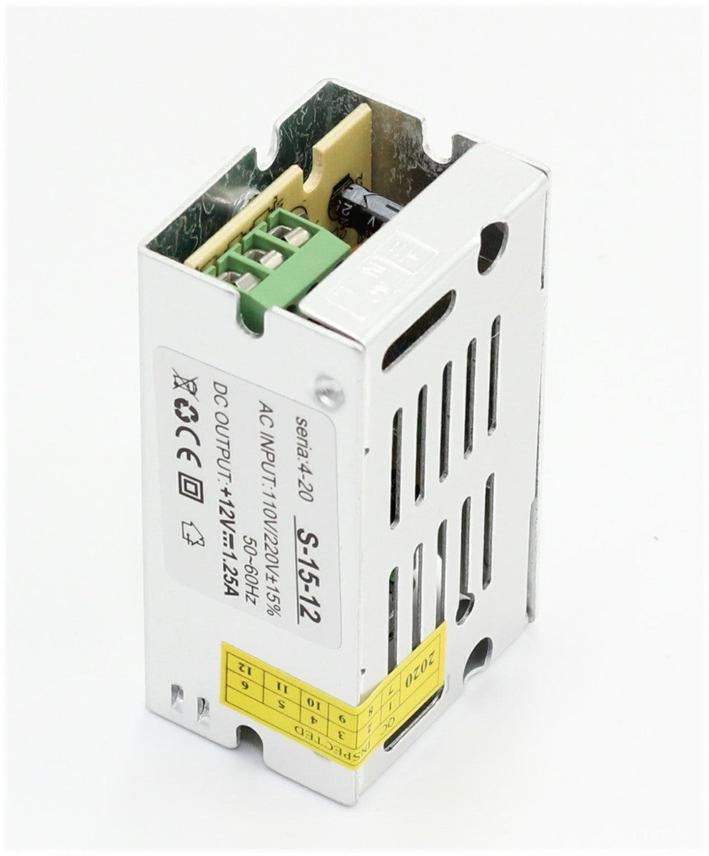 Komp. zasilania 12VDC IP20 1,25A 15W