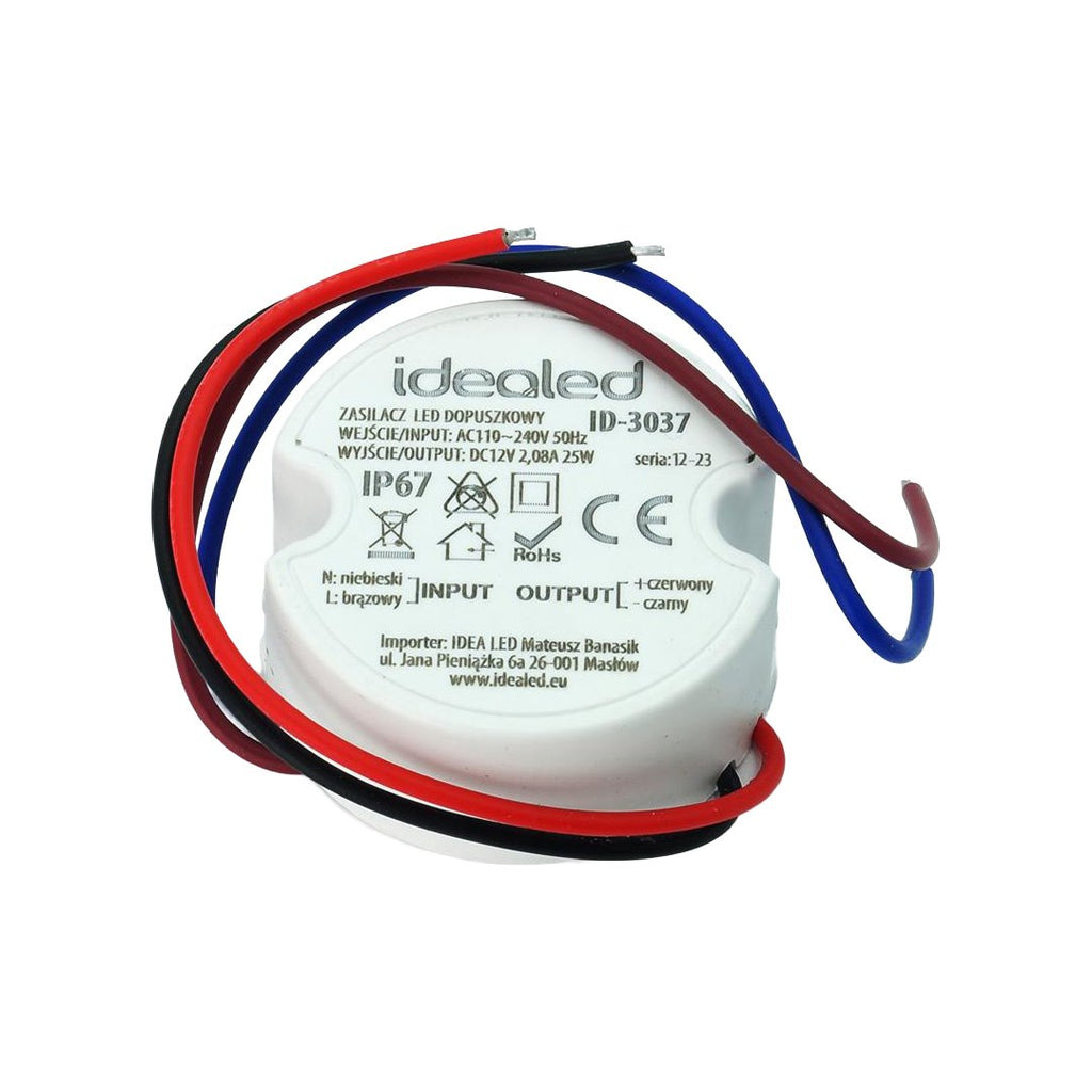 Komp. zasilania do puszki 2,08A 25Wwodoodporny 12V DC