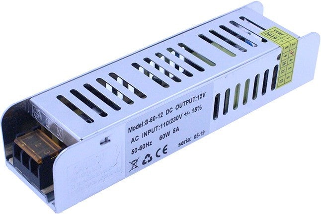 Komp. zas. SLIM 12V DC IP20 5A 60W