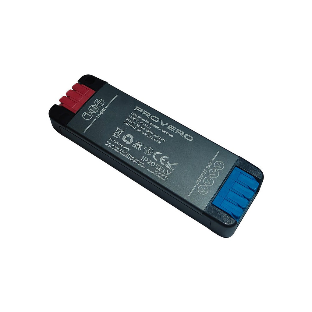 Ultrakompaktowy zasilacz UCD LED 2,5A60W 24V DC IP20