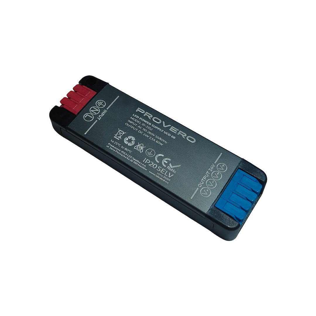 Ultrakompaktowy zasilacz UCD LED 2,5A60W 24V DC IP20