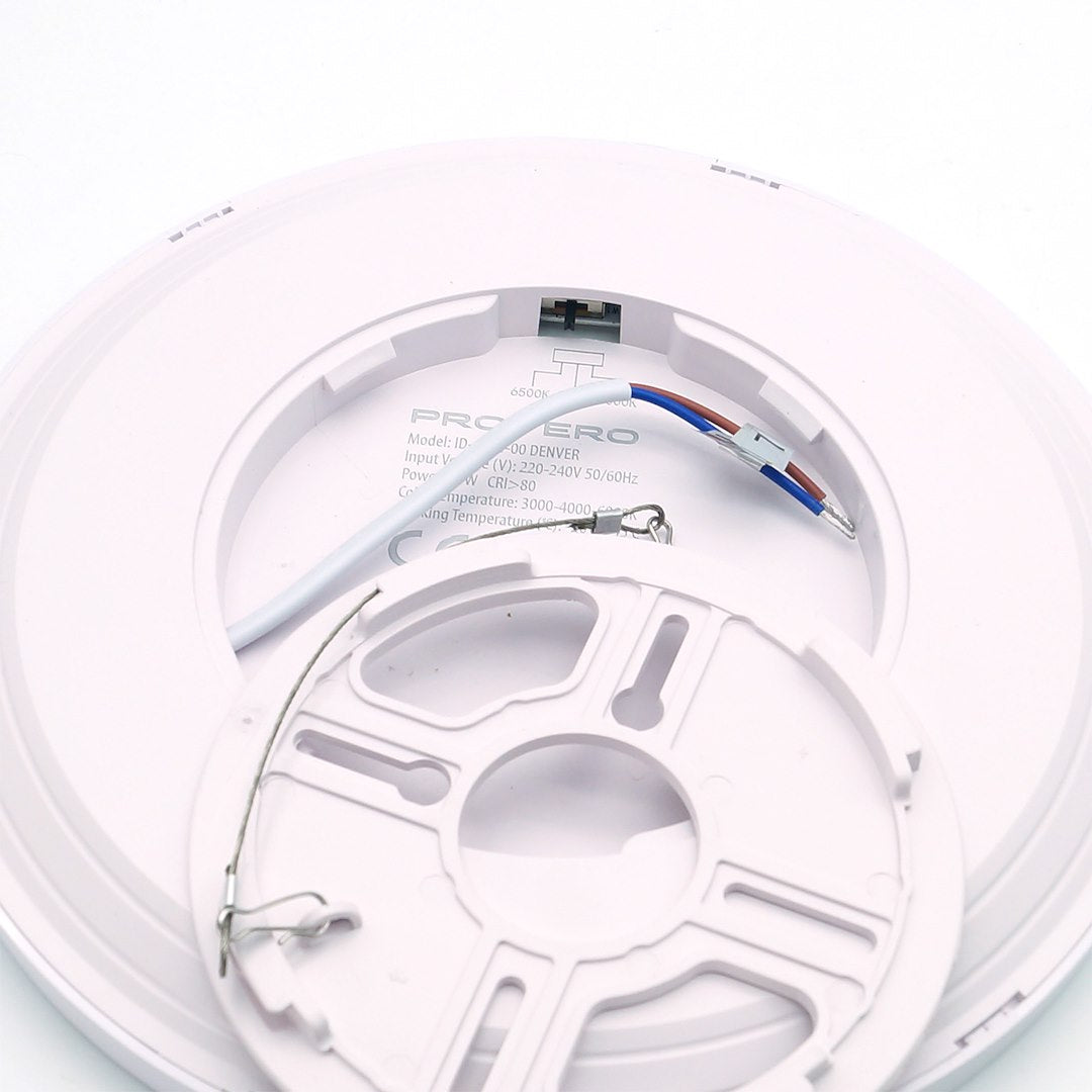 Plafon LED DENVER 18W IP20 3CCT 22CM 3000/4000/6000K biały