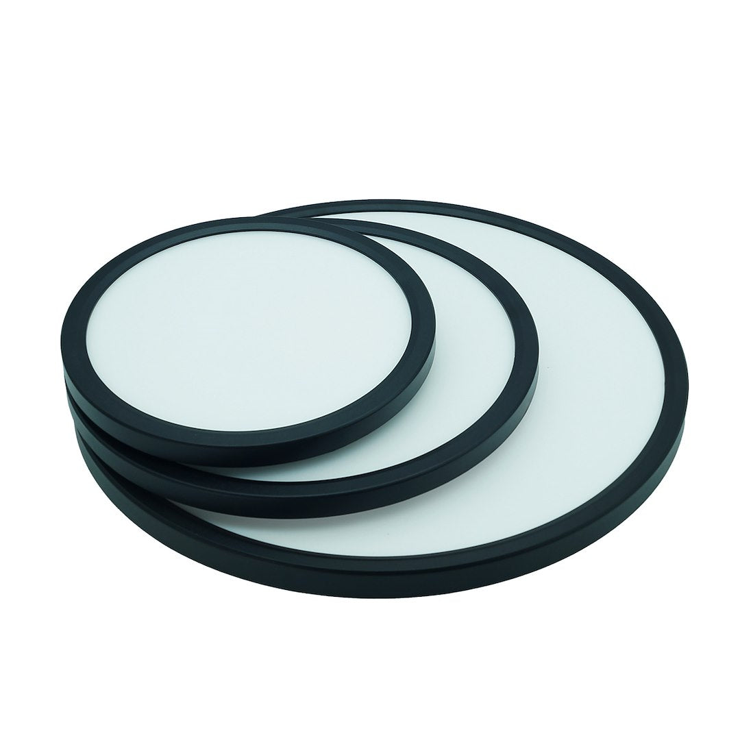 Plafon LED DENVER 36W IP20 3CCT 39CM 3000/4000/6000K czarny