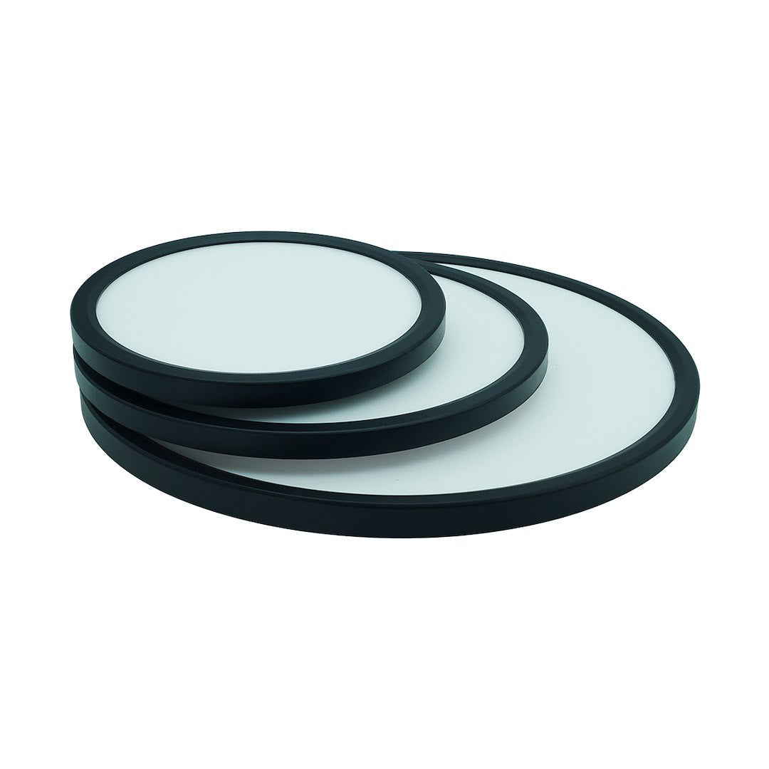 Plafon LED DENVER 36W IP20 3CCT 39CM 3000/4000/6000K czarny