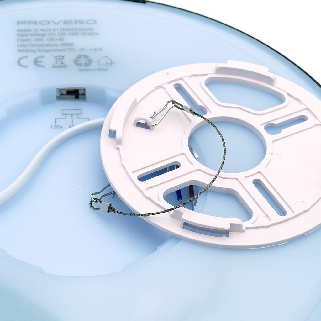Plafon LED DENVER RADAR 24W IP20 4000K czarny