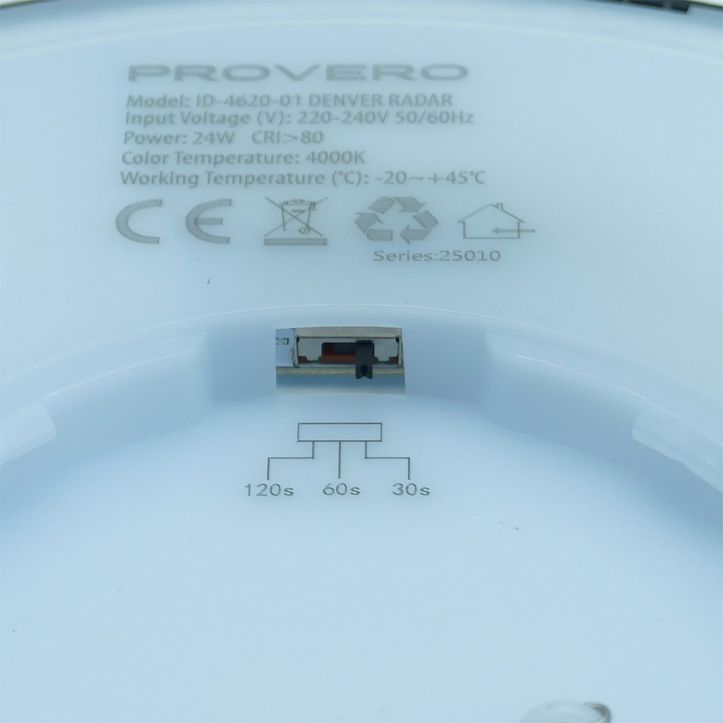 Plafon LED DENVER RADAR 24W IP20 4000K czarny
