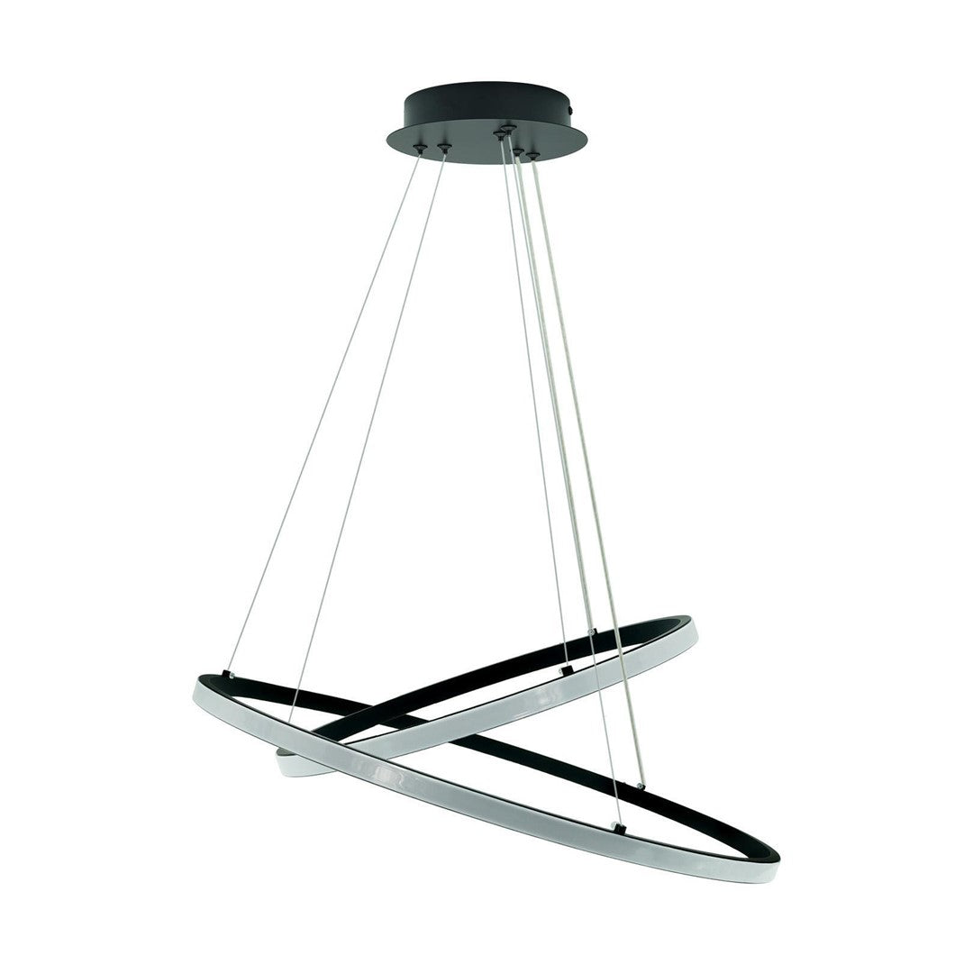 Plafon LED Center zwis 60W Czarny 4000K