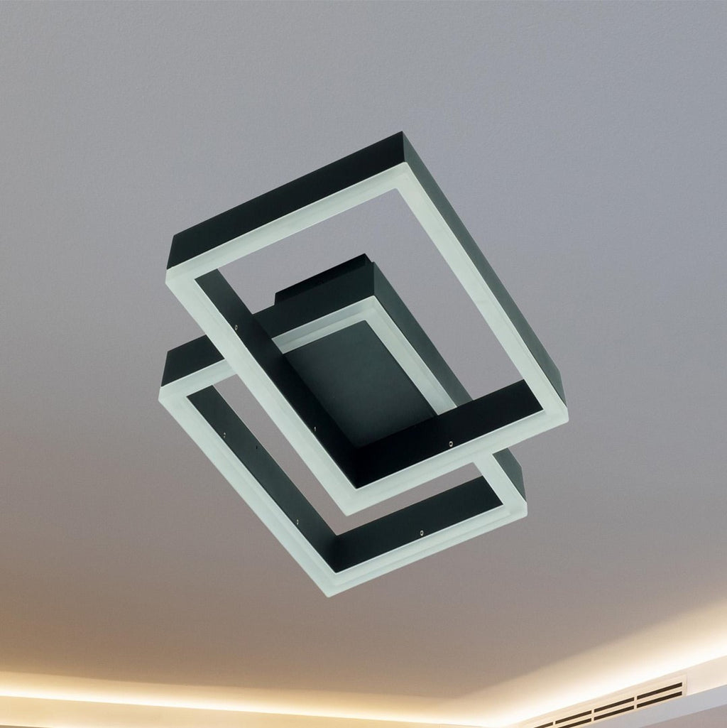 Plafon LED Artesia 48W czarny CCT pilot