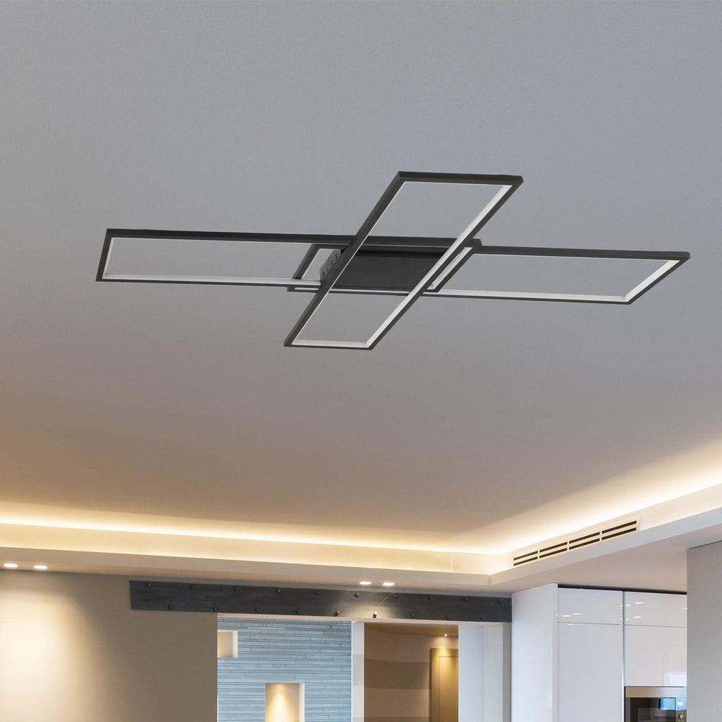Plafon LED Artesia 92W czarny CCT pilot