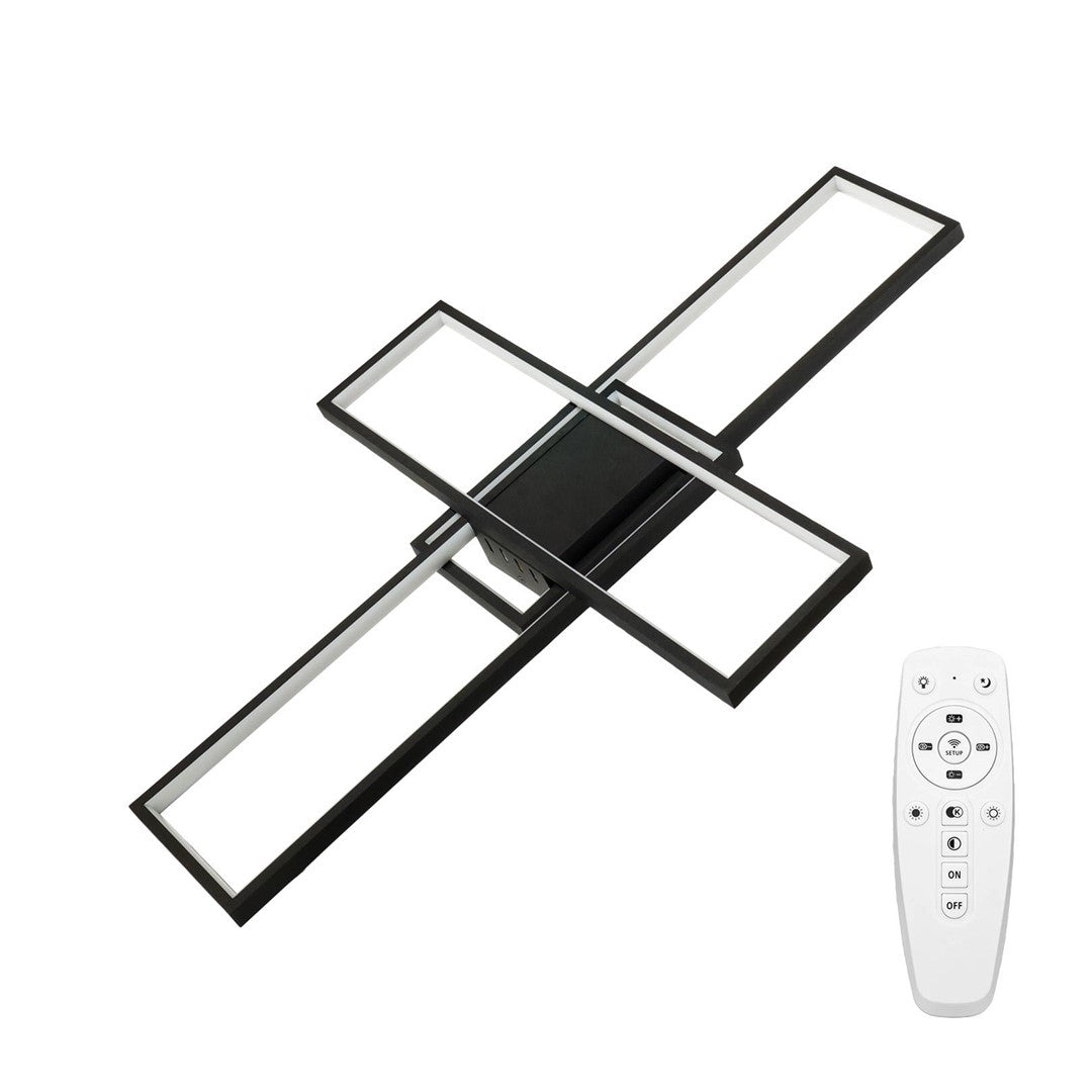 Plafon LED Artesia 92W czarny CCT pilot
