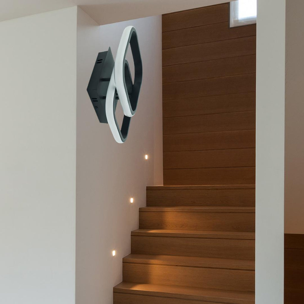 Plafon LED Casper 24W czarny 4000K