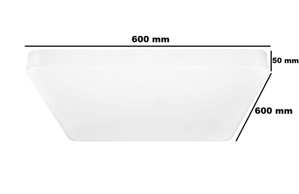 Plafon LED HOLLYWOOD 60W 4000K biały