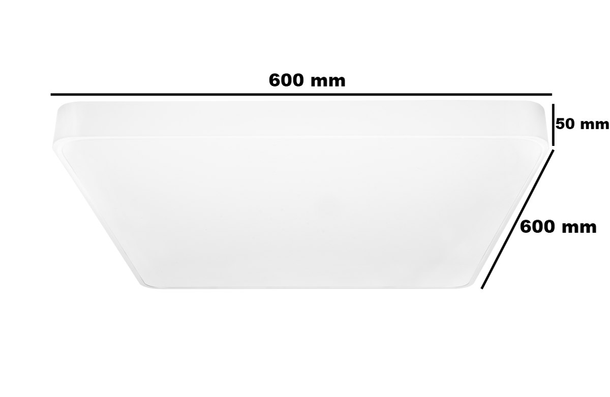 Plafon LED HOLLYWOOD 60W 4000K biały