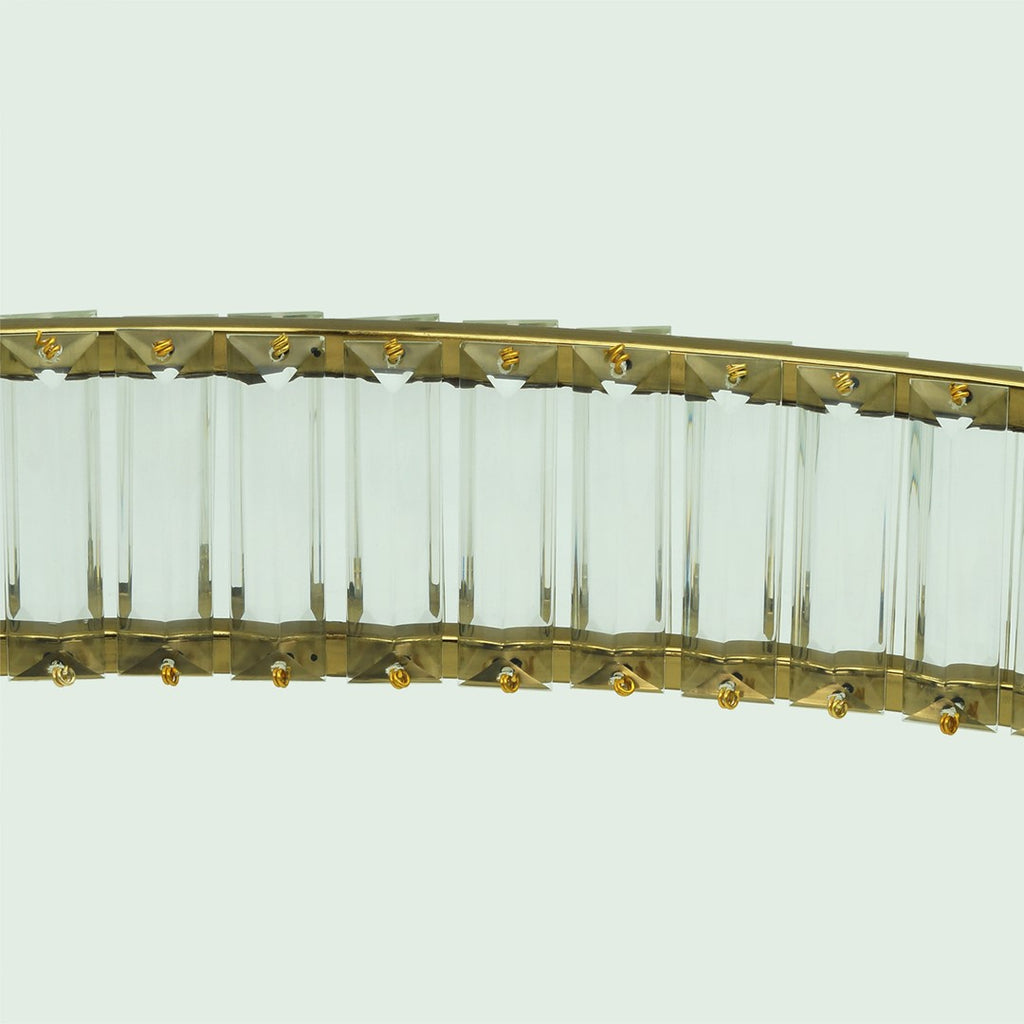 Lampa wisząca LED AURORA złoty+kryształki  32W 3000K