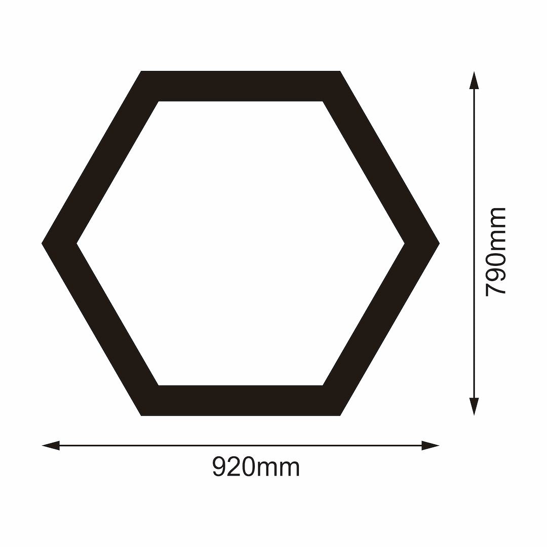 Zestaw biały Lamp HEXAGON 1 LED 6500K