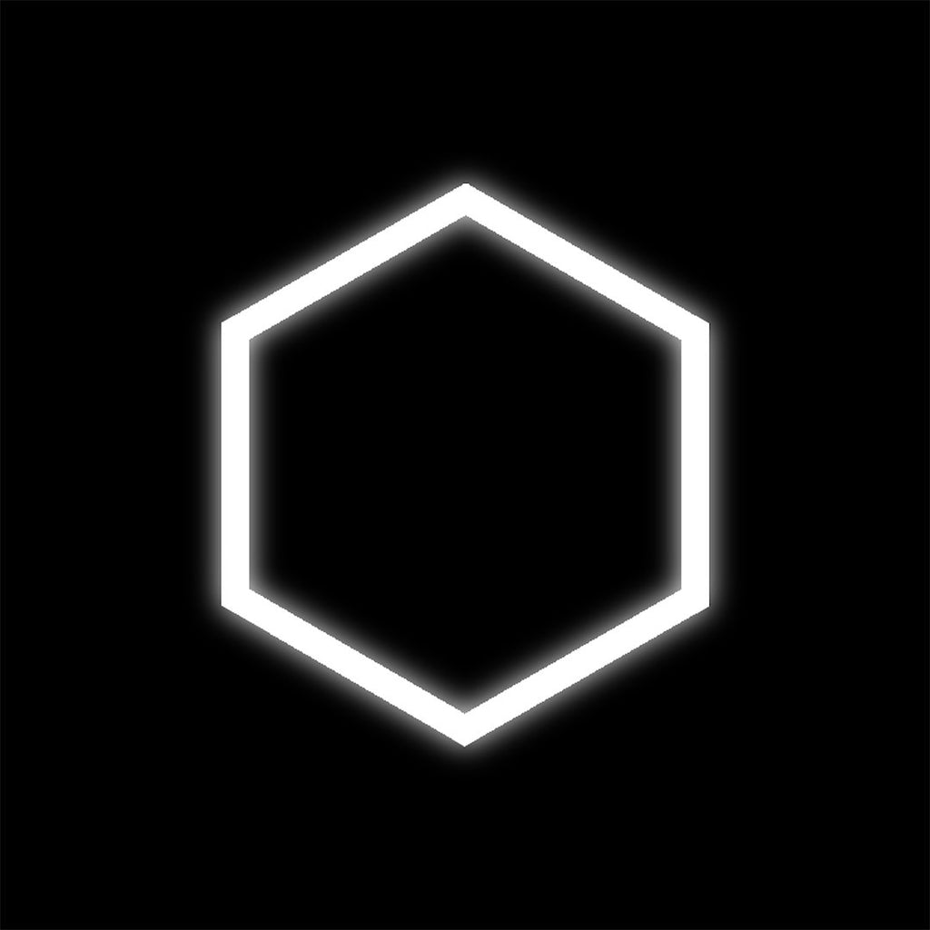 Zestaw czarny Lamp HEXAGON 1 LED 6500K