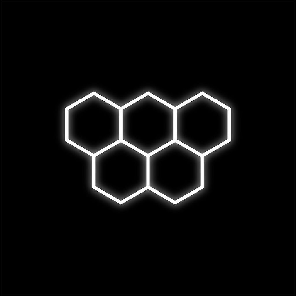 Zestaw biały Lamp HEXAGON 5 LED 6500K
