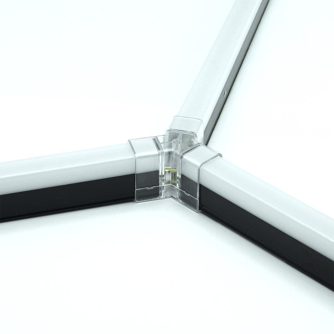 Zestaw czarny Lamp HEXAGON 5 LED 6500K