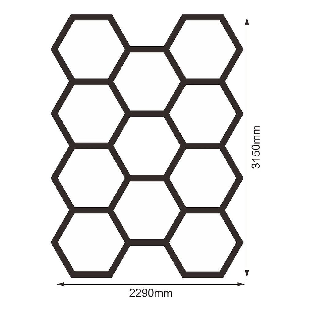 Zestaw biały Lamp HEXAGON 11 LED 6500K