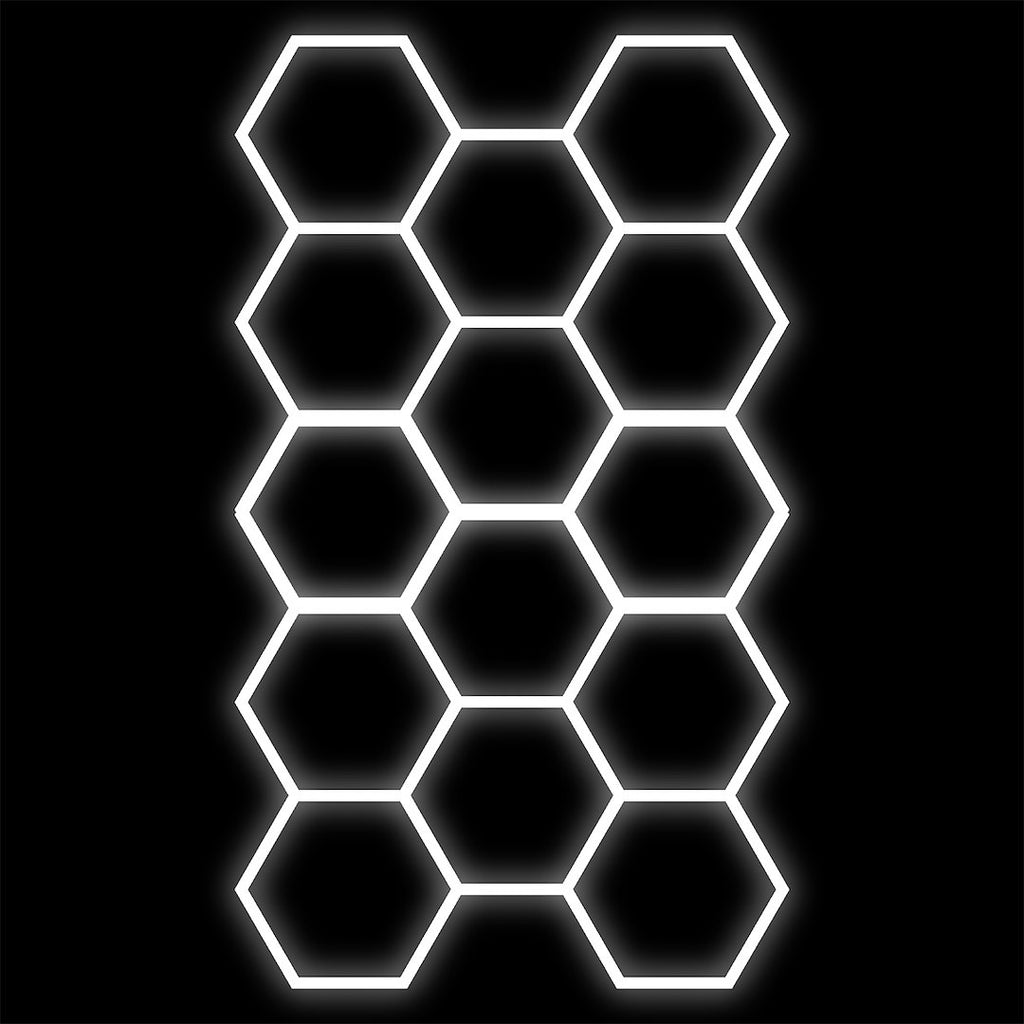 Zestaw biały Lamp HEXAGON 14 LED 6500K