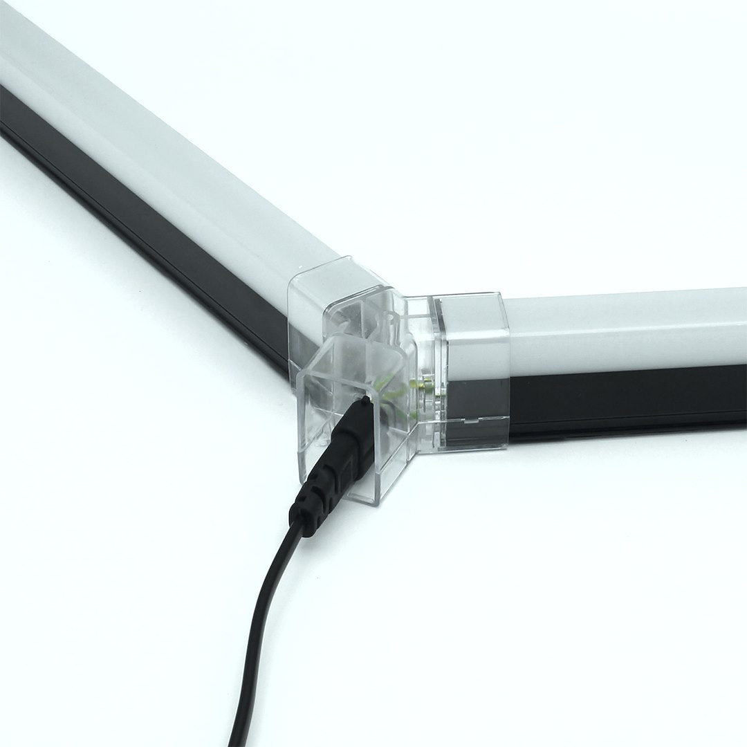 Zestaw czarny Lamp HEXAGON 14 LED 6500K