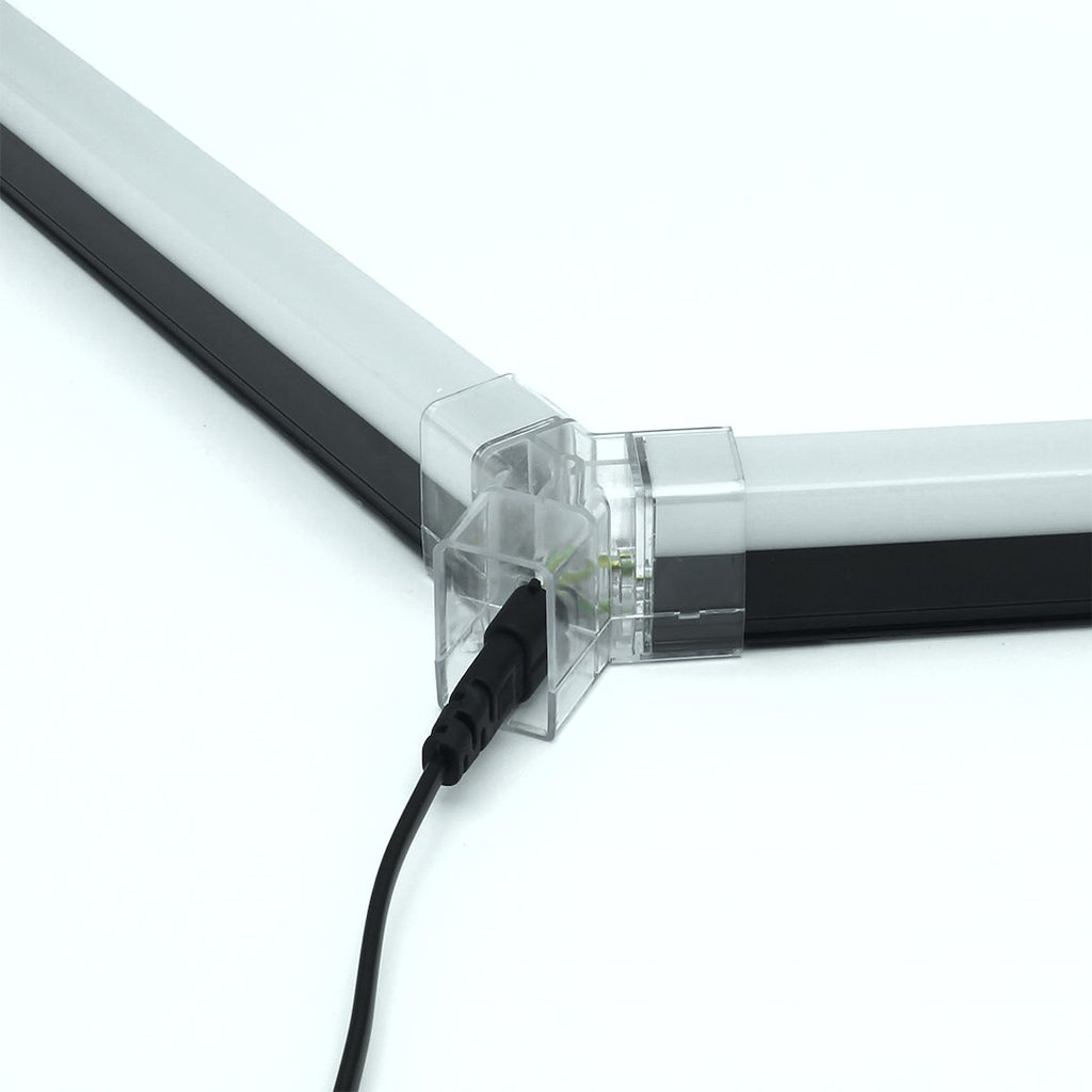 Zestaw czarny Lamp HEXAGON 8 LED 4000K