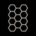 Zestaw biały Lamp HEXAGON 11 LED 4000K