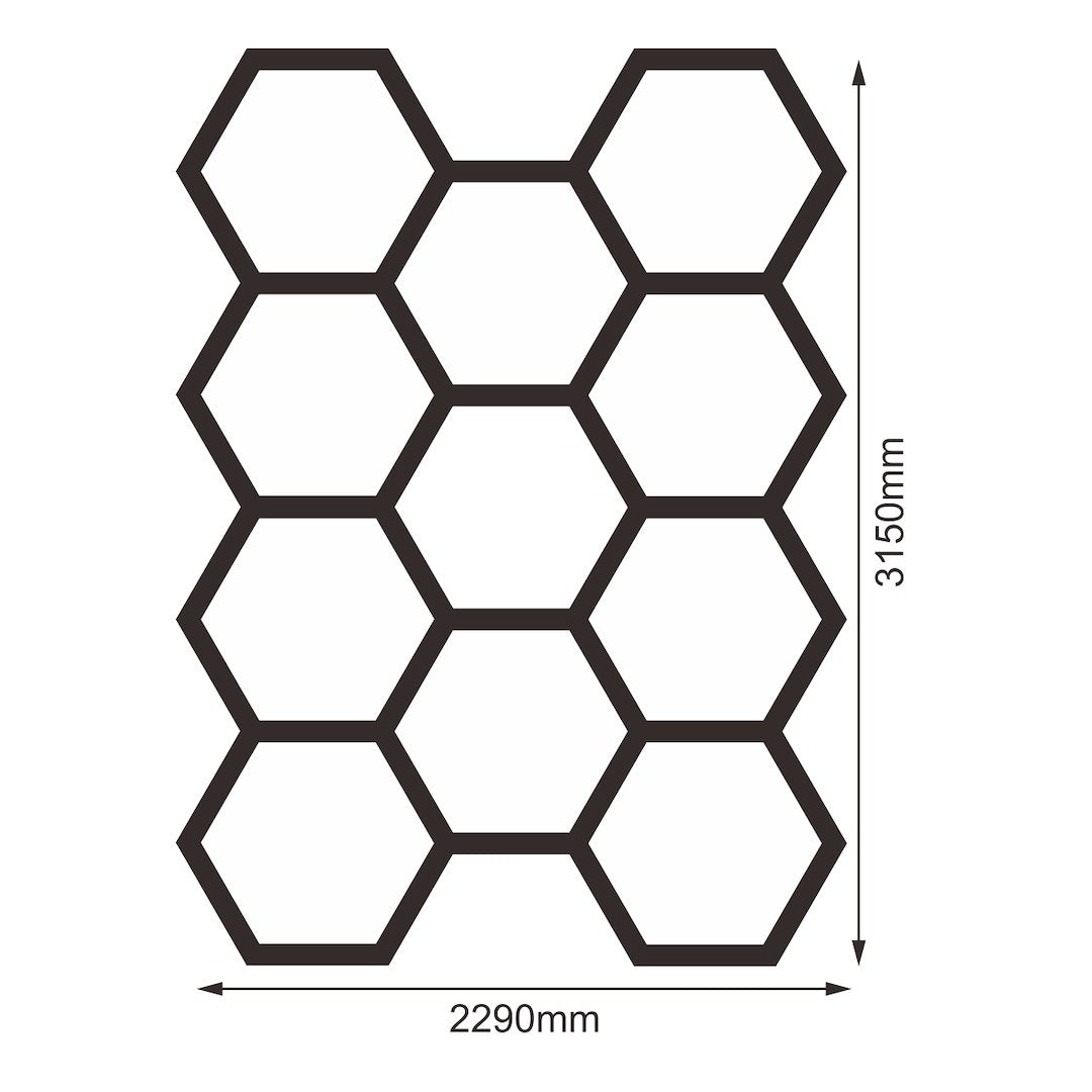 Zestaw biały Lamp HEXAGON 11 LED 4000K