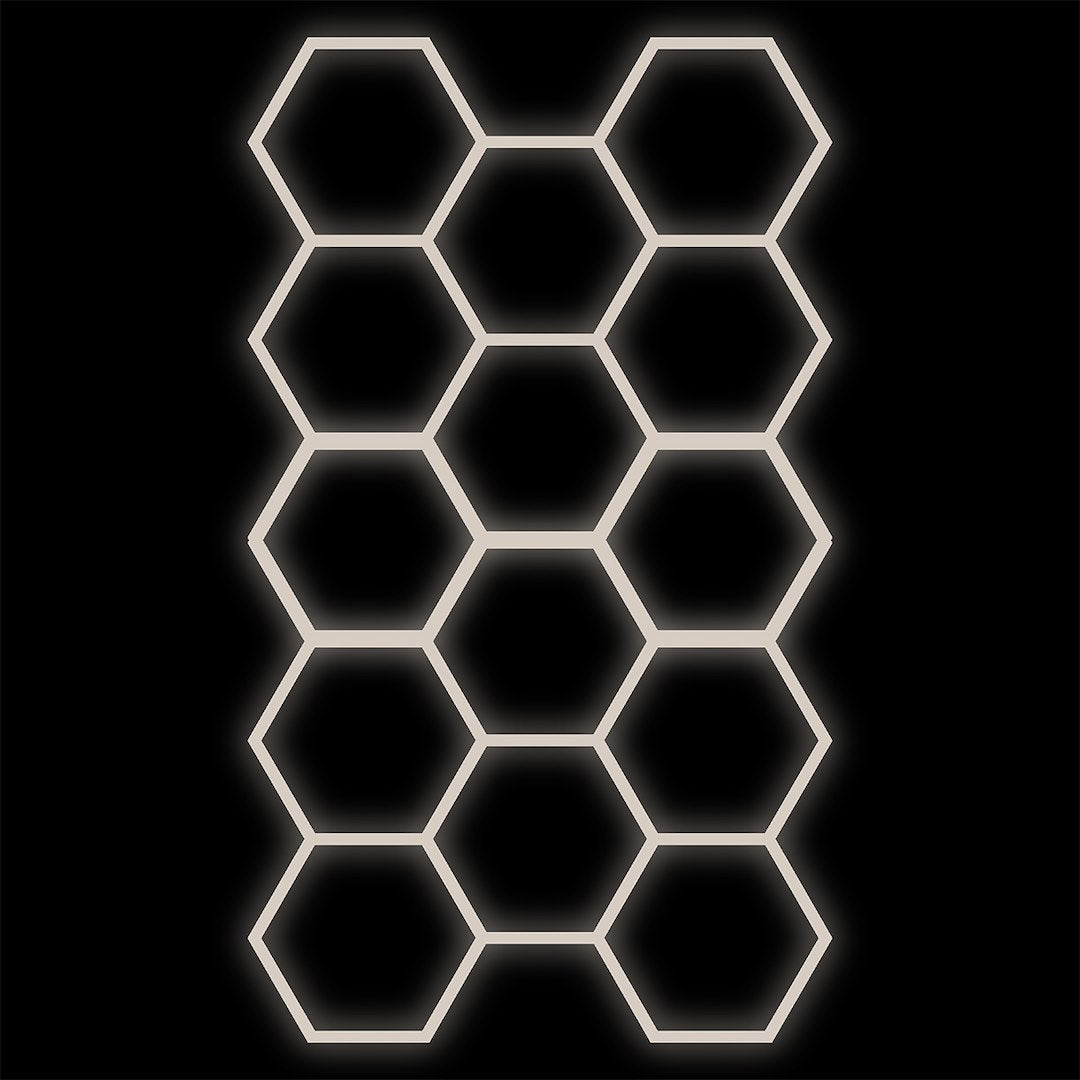 Zestaw biały Lamp HEXAGON 14 LED 4000K