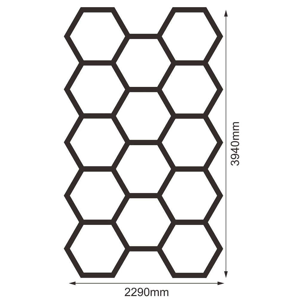 Zestaw biały Lamp HEXAGON 14 LED 4000K
