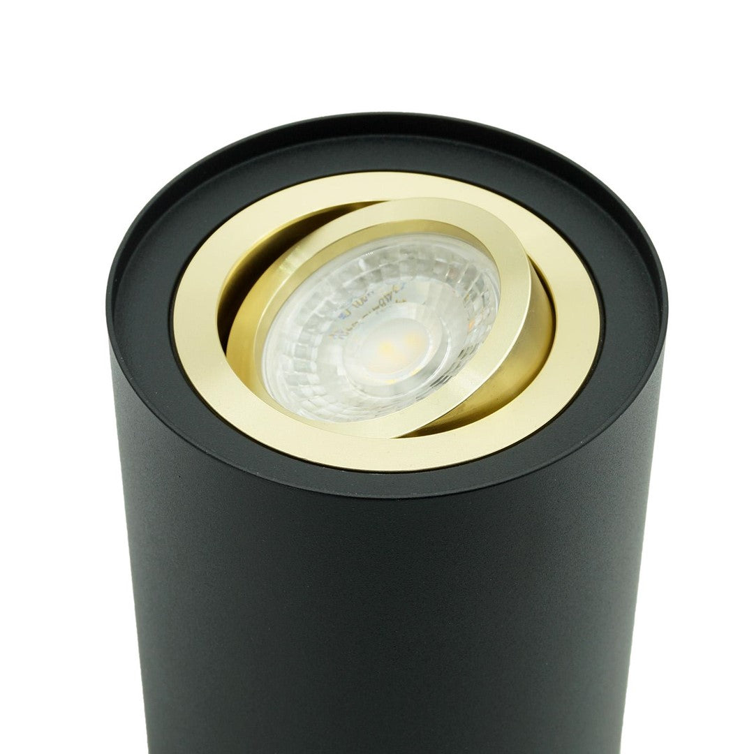 Oprawa natynkowa SPOT CRONO czarno-złota 125 mm ruchoma