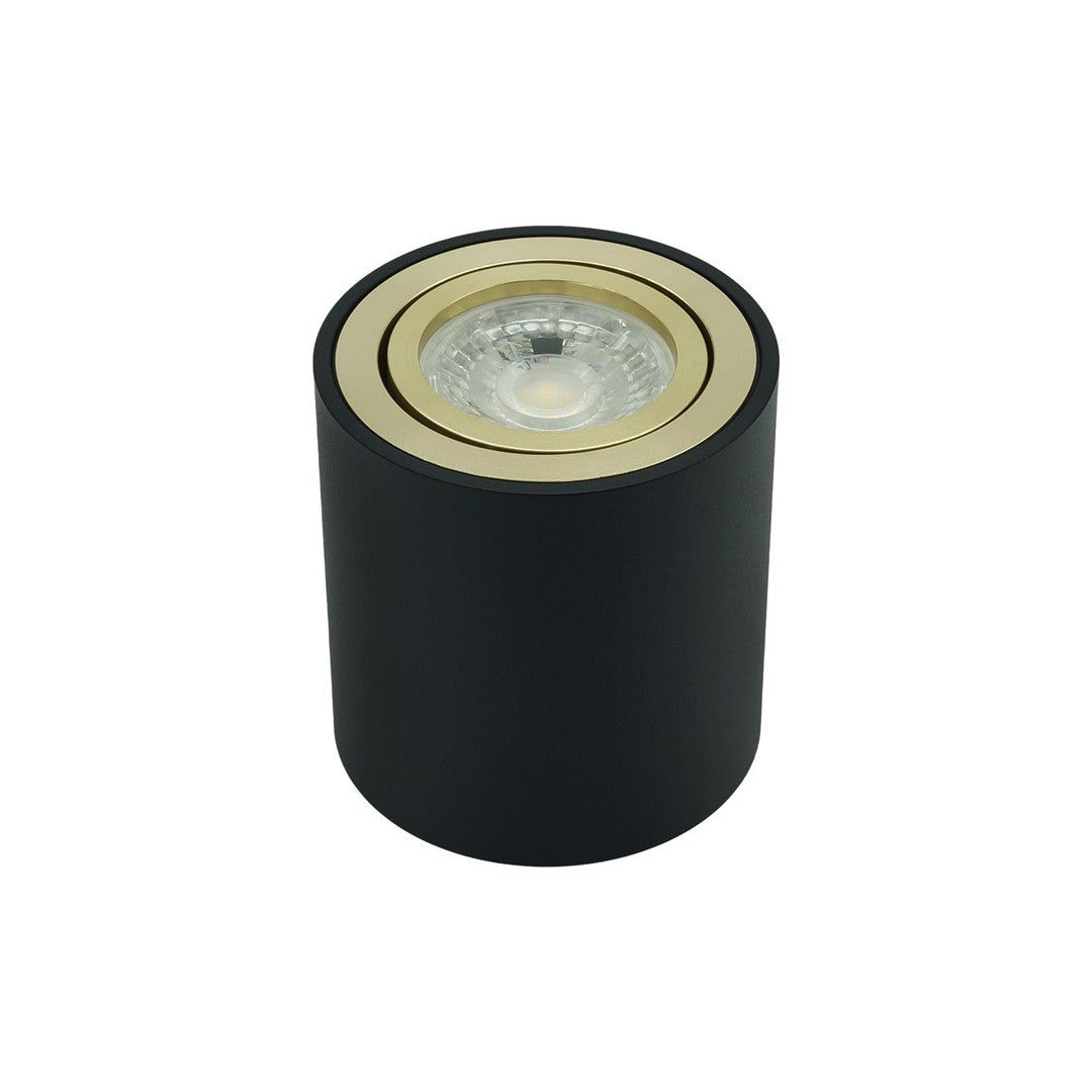 Oprawa natynkowa SPOT CORTO czarno-złota84 mm ruchoma