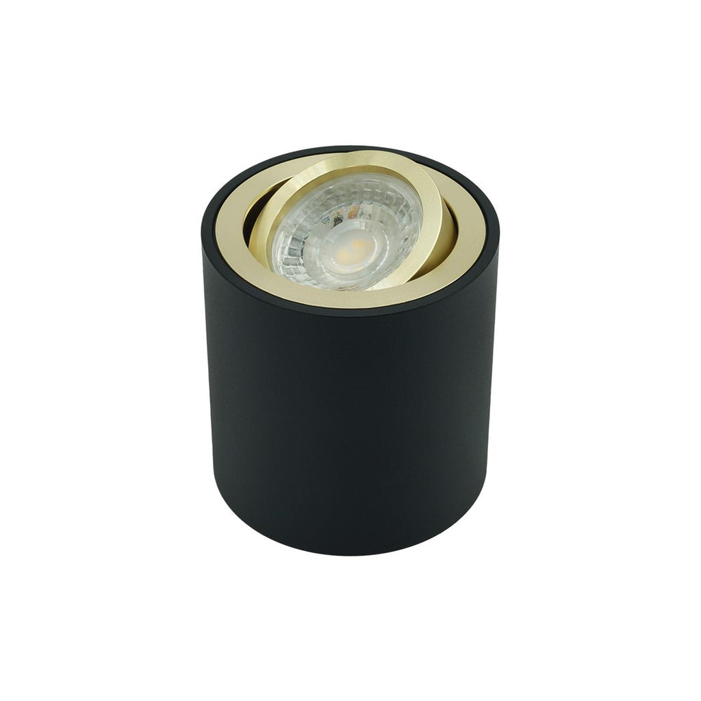 Oprawa natynkowa SPOT CORTO czarno-złota84 mm ruchoma