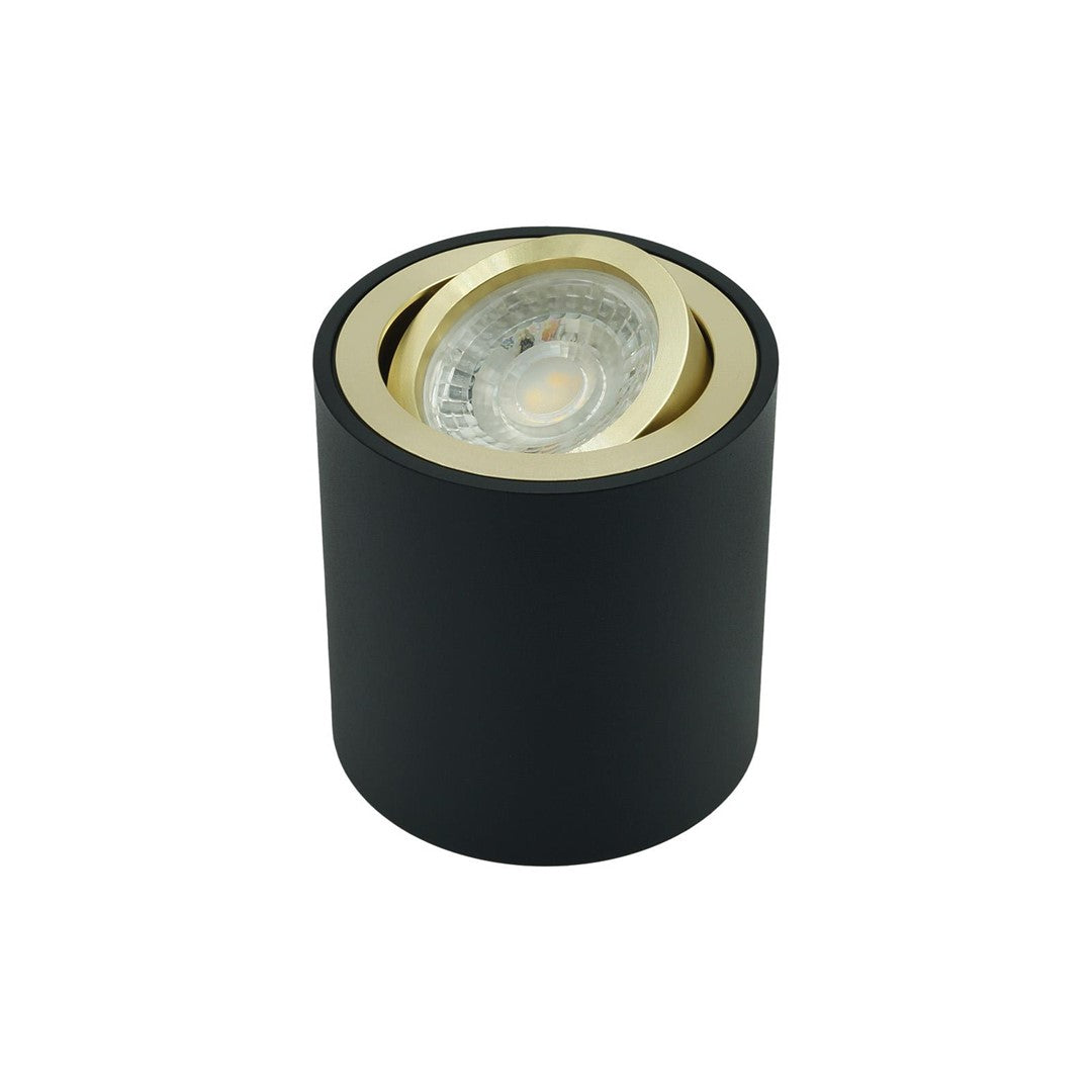 Oprawa natynkowa SPOT CORTO czarno-złota84 mm ruchoma