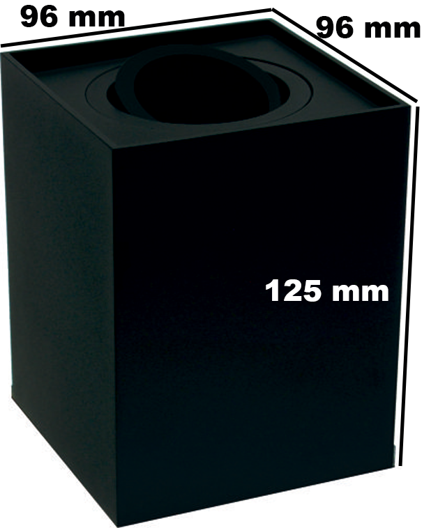 Oprawa natynkowa SPOT MAGNUS czarna 125mm ruchoma