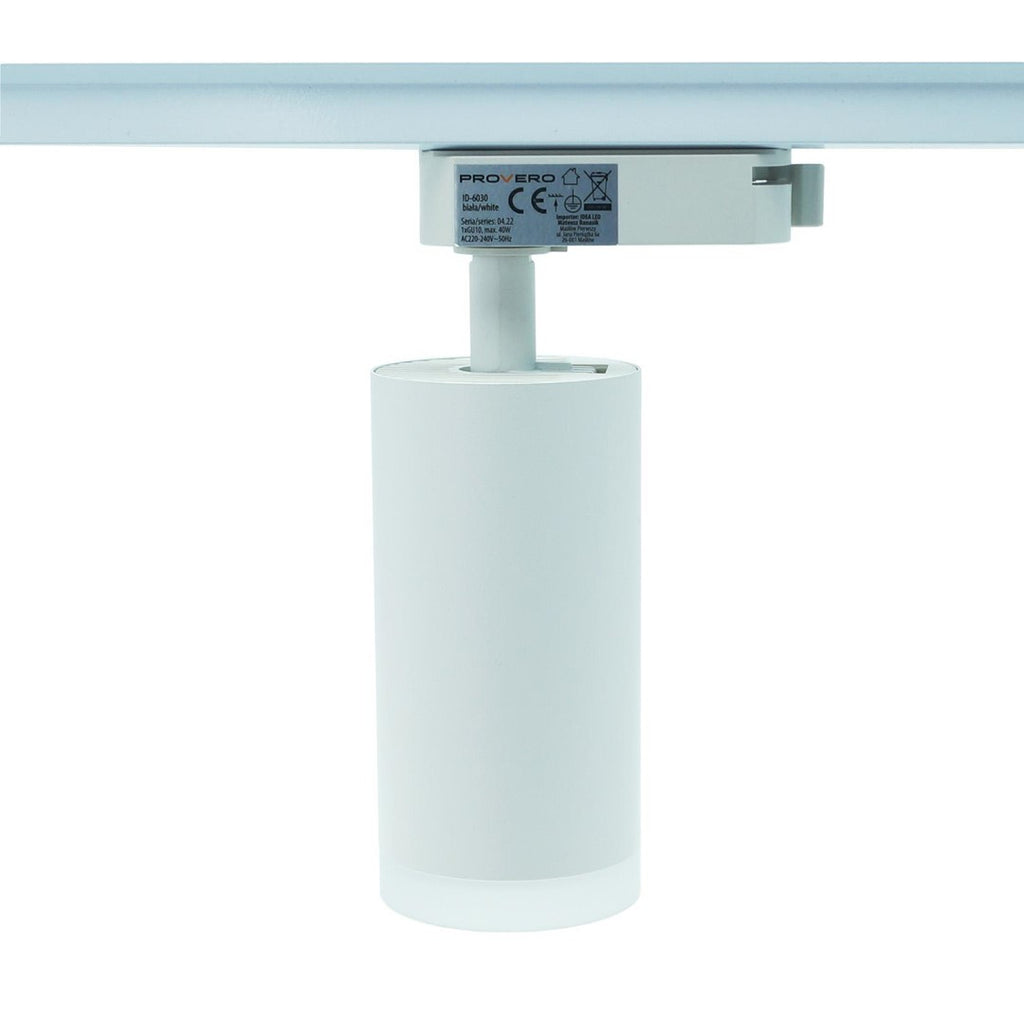 Lampa na szynoprzewód biała LUMINUS
